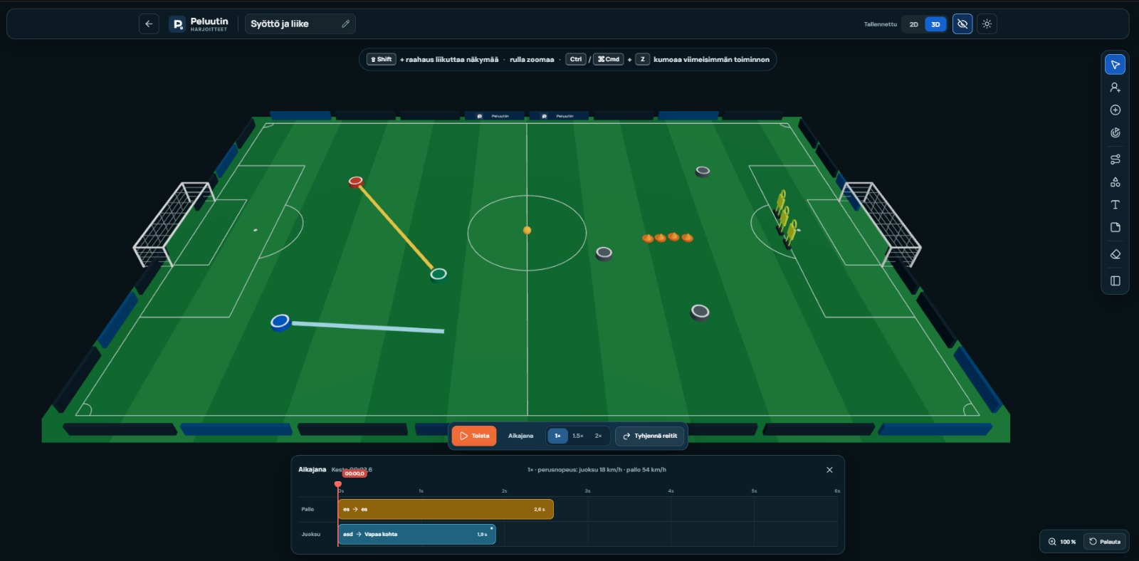 Peluutin football training planner